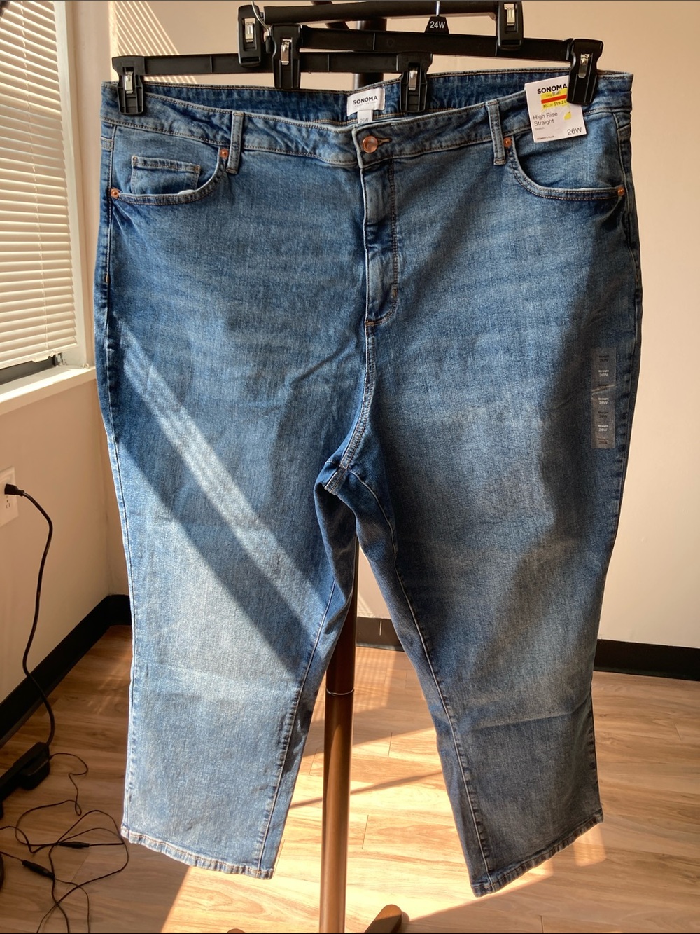 Sonoma high rise straight leg jean casual plus size jean 26W - Picture 5 of 17